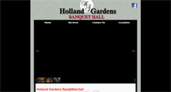 Desktop Screenshot of hollandgardensbanquethall.com