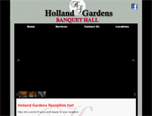 Tablet Screenshot of hollandgardensbanquethall.com